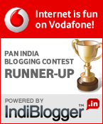 Vodafone IndiBlogger Contest Runner-up!