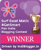 Surf Excel Matic #GetSmart Surf Excelmatic IndiBlogger Contest Winner