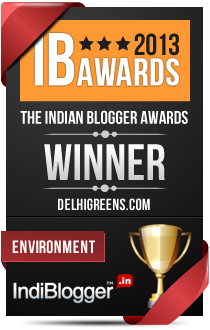 This blog won the 2013 Indian Blogger Awards - Environment