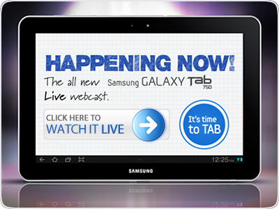 Samsung Galaxy Tab 750 Launch